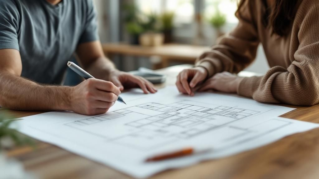 Couple looking at plans 2