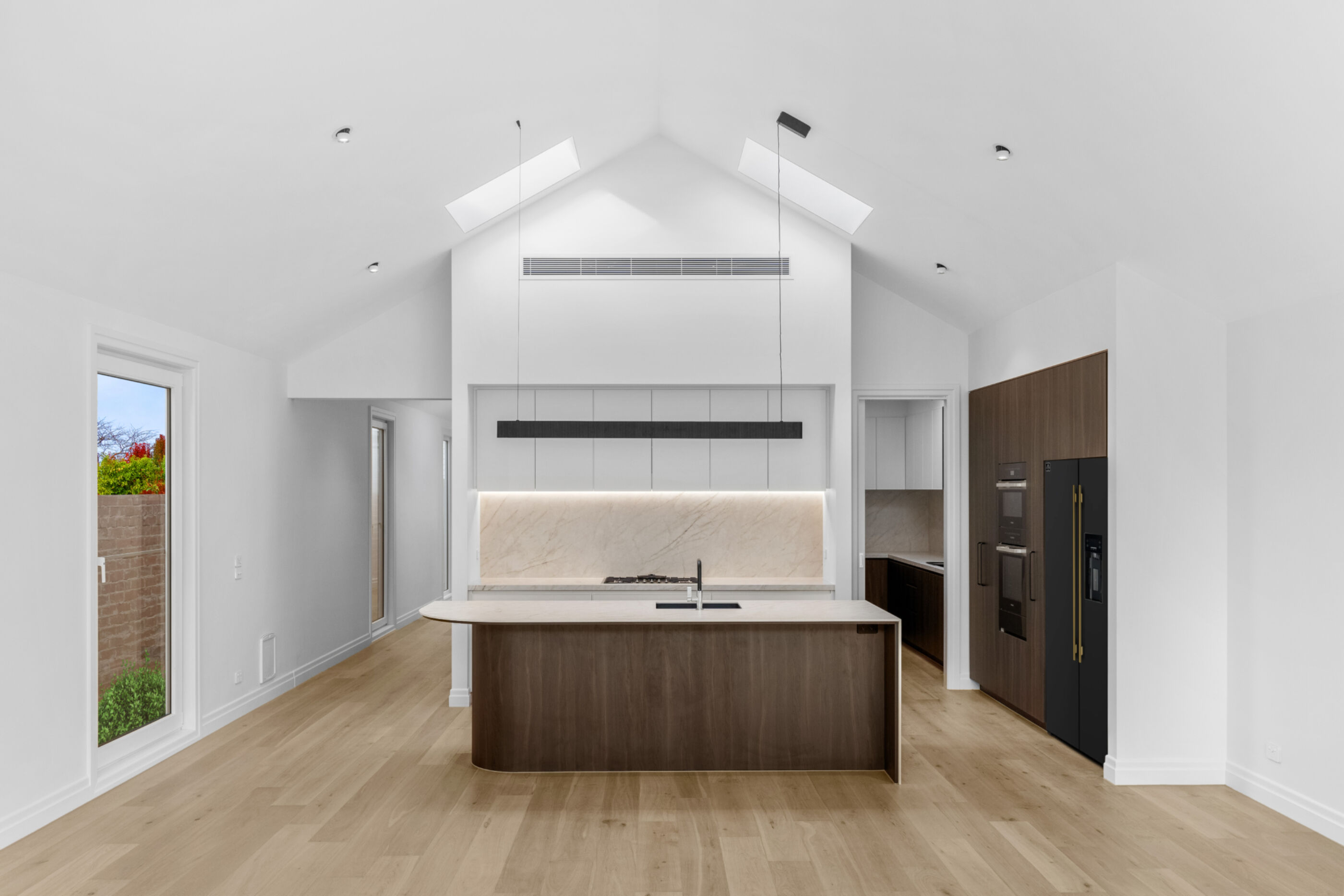 Modern kitchen with Vivid Skylights over