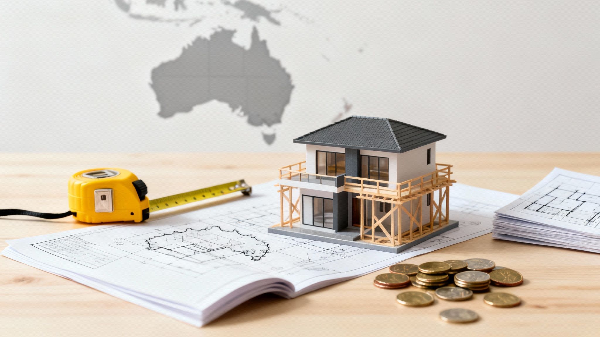 House model on desk